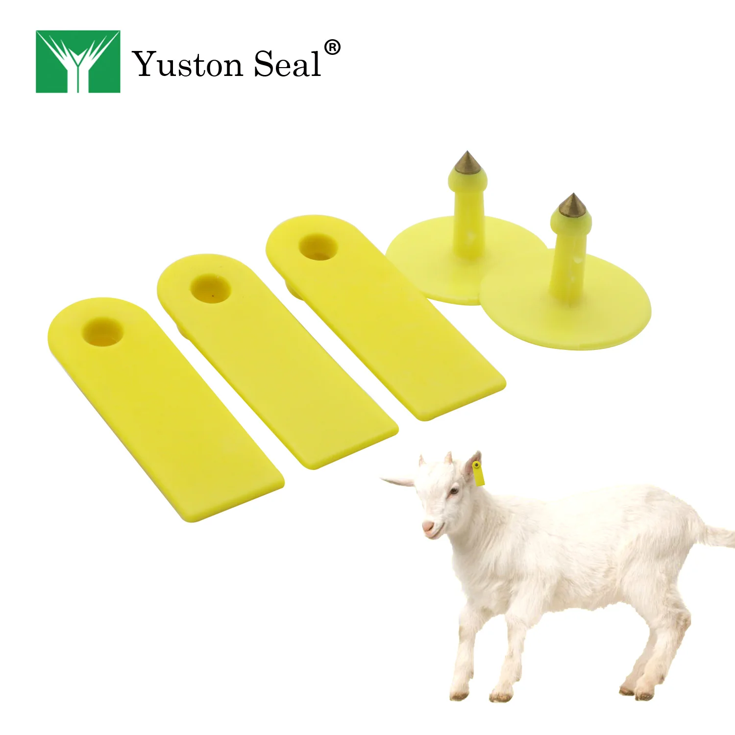 YTET 003 розовые и зеленые Ушные бирки для домашнего скота оптовая продажа бирок ушей крупного рогатого с