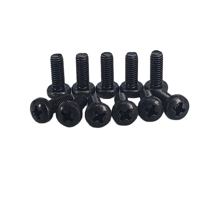 DIN7985 черный крестообразный Винт из углеродистой стали с крестообразной головкой