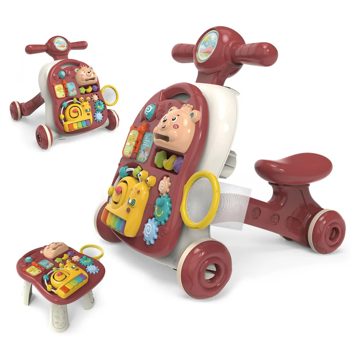 Andador Para Bebes Push Walker Baby Product Educational Activity Toys Toddler Learning Baby Walker 4 In 1 With Wheels And Seat