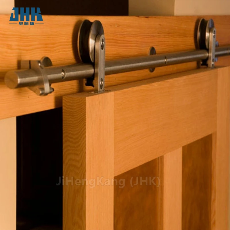 JHK-Flush-11 Solid Wood Wood Grain Flush  China barn door supply Good doors for houses interior mdf door price Good quality