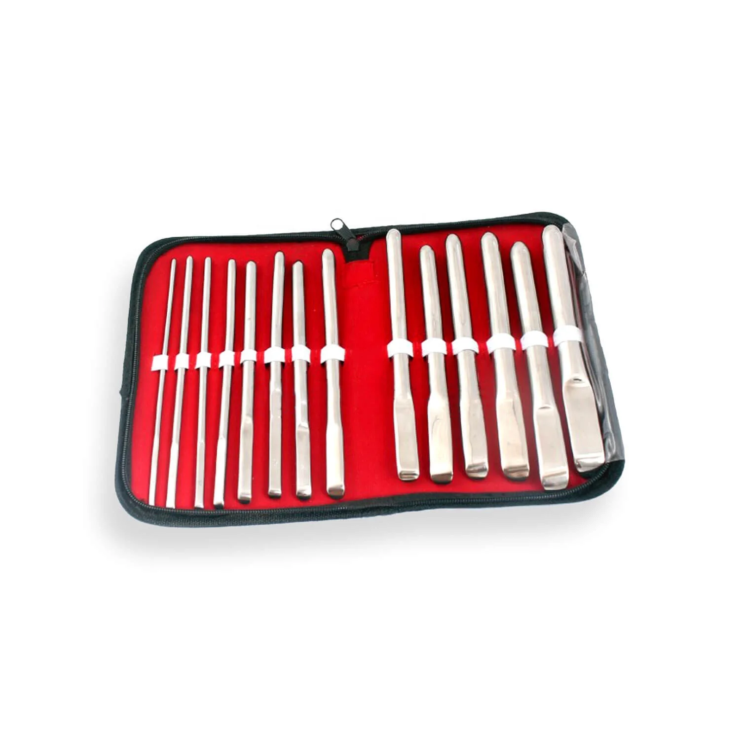 Double Ended Pratt Uterine Dilator Set of 6 Pcs Curved Professional Medical Devices Obstetrics Gynecology & Birth Control