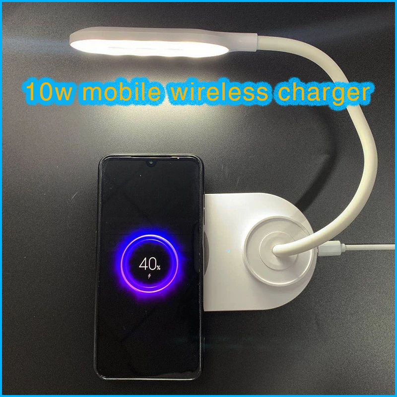 
Wireless Charging With Light 2In1 Wholesale 10 Years Odm & Oem Manufactory 3C Mobile Phone Accessories Wireless Charging Lamp 