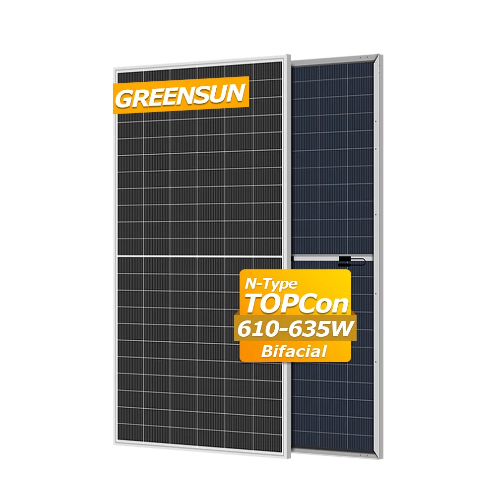 Greensun Double Glass 600w 610w 620w 630w 700w 730w N Type Solar Panels For Power Generator