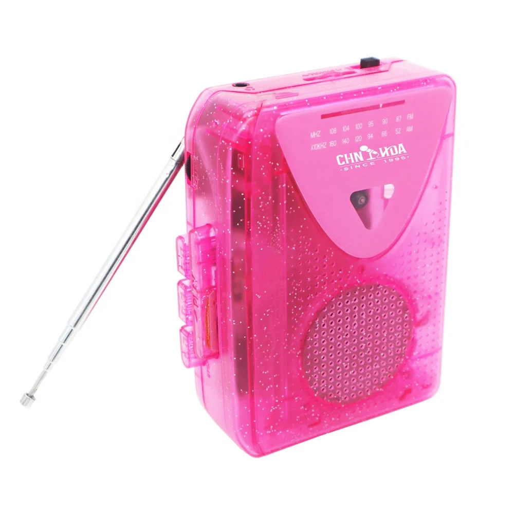 Прозрачная кассета проигрыватель модный плеер Walkman с am fm-радио walkman поддержка кассеты воспроизведение