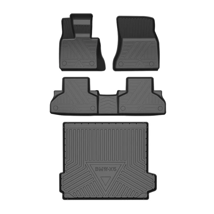 New design custom two layers car floor mats universal set 4 pieces luxury car carpets floor mat