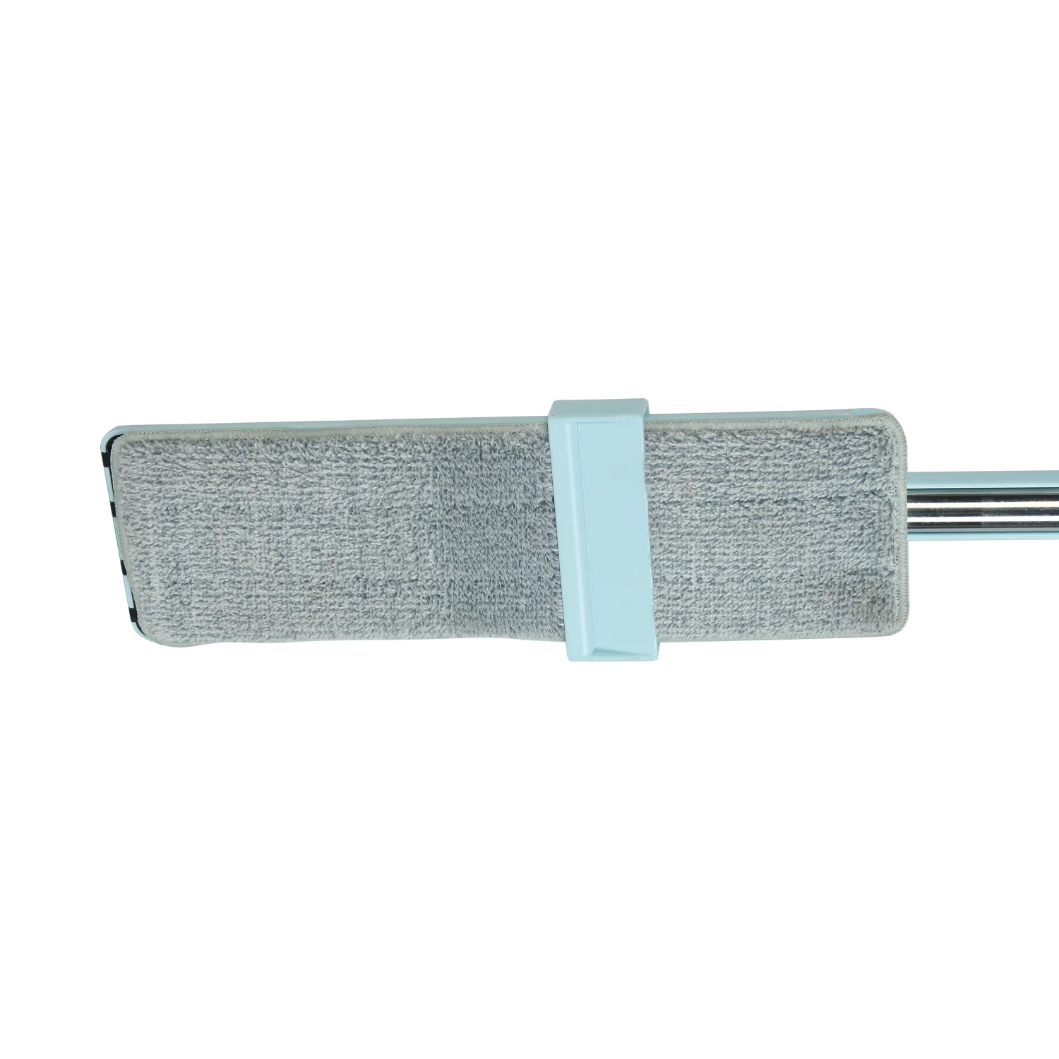 Blue 360 Degree Rotating Hand Free Chenille Flat Mop With Microfiber