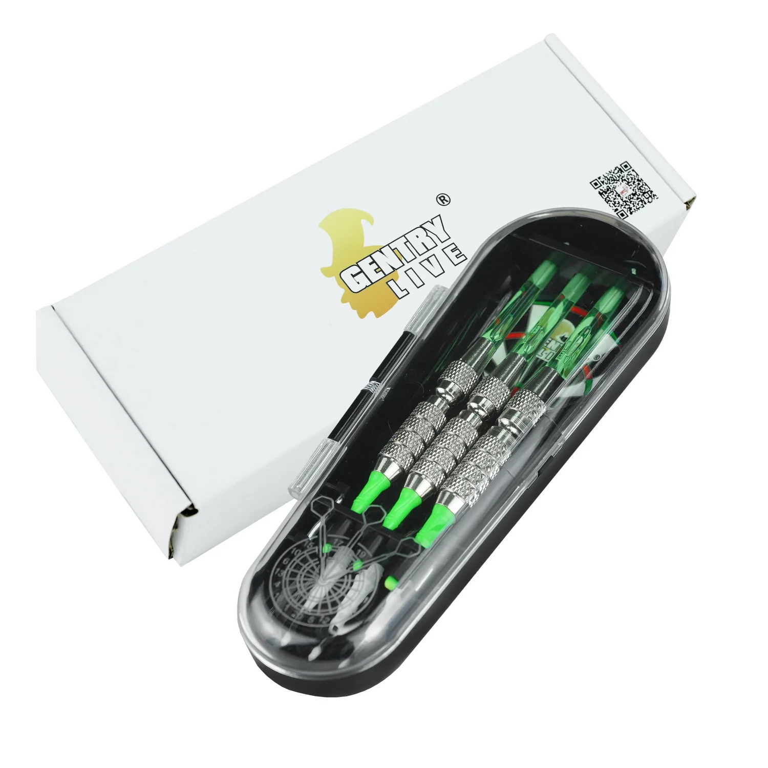 Plastic Shaft Brass Barrel Steel Tip Dart Set 3 packs