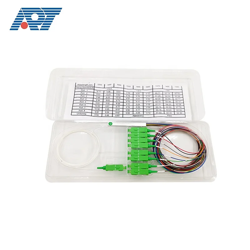  1x4 1x16 1 8 sc upc apc gpon Волоконно-оптический ПЛК распределитель оптического