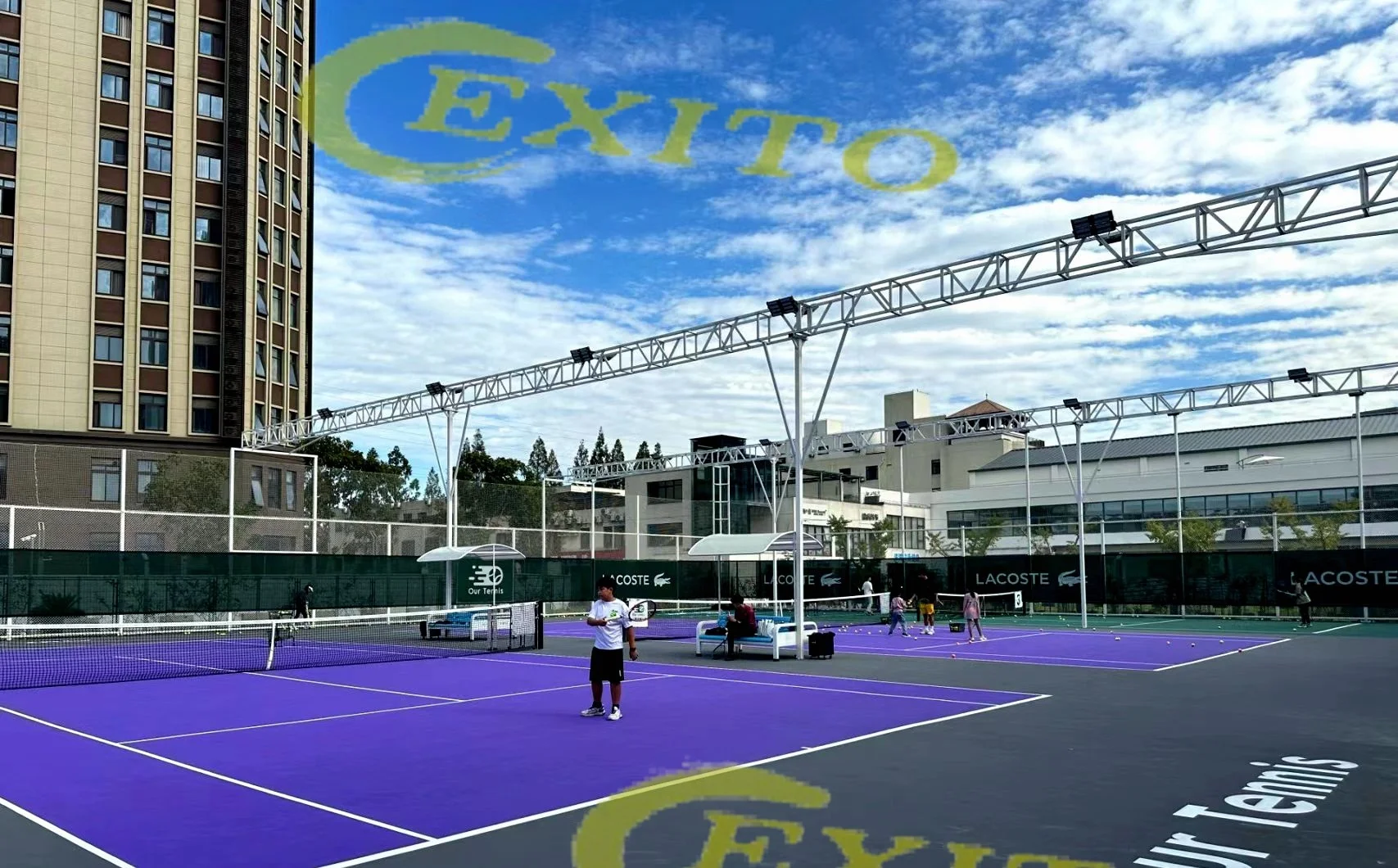 EXITO  Factory Supply Paddle Fields Indoor Padel Courts panoramic Padel Tennis Court