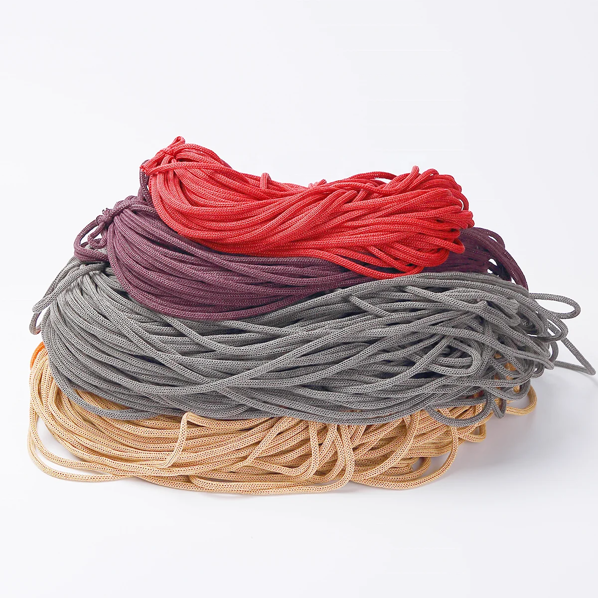 Paper Ropes 3mm 4mm 5mm 6mm 7mm Braided Knitted Crocheted Cord Paper Ropes For Kraft Paper Bag Handle