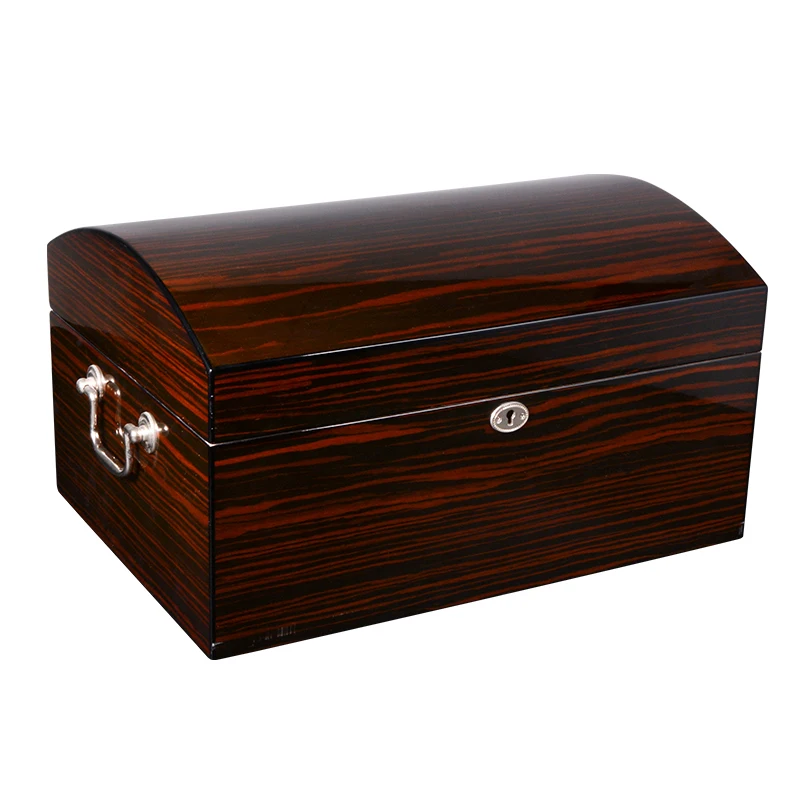 Luxury customized design Solid Cedar Wood Tray Cigar Humidor Box