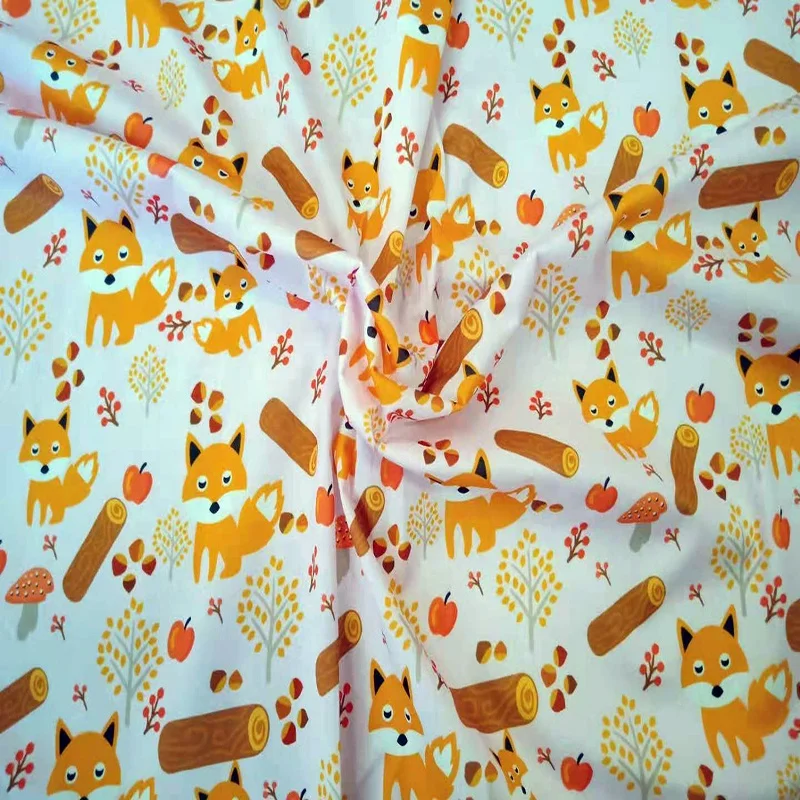 
Waterproof Water Repellent Printed PUL Fabric For Baby Diaper Wet Bag Custom Printed PUL 