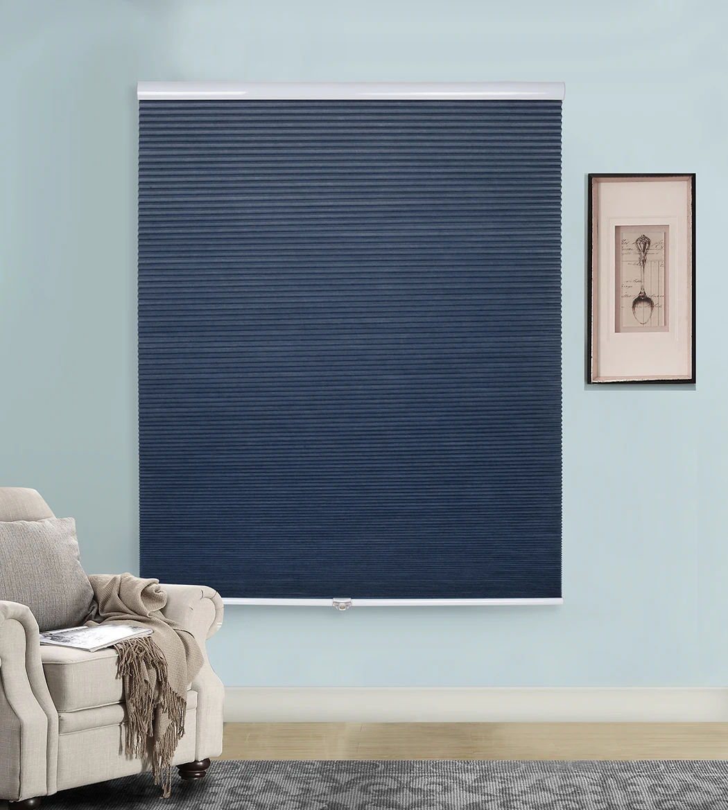 cordless blackout cellular 72-inch length shade pleated fabric honeycomb window blinds