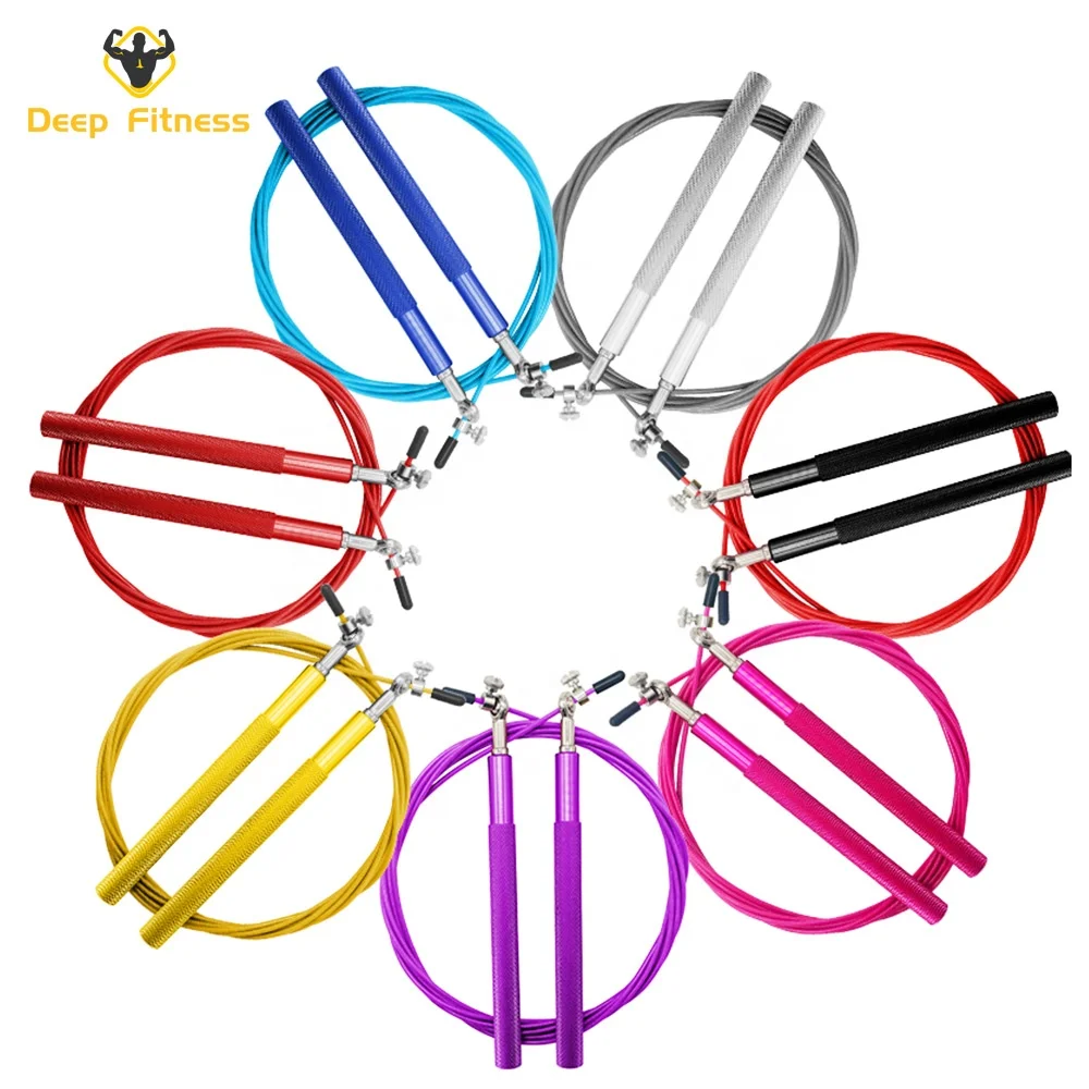 Wholesale custom Logo Aluminum Handle speed weighted heavy Skip Rope skipping jump rope skipping rope fitness