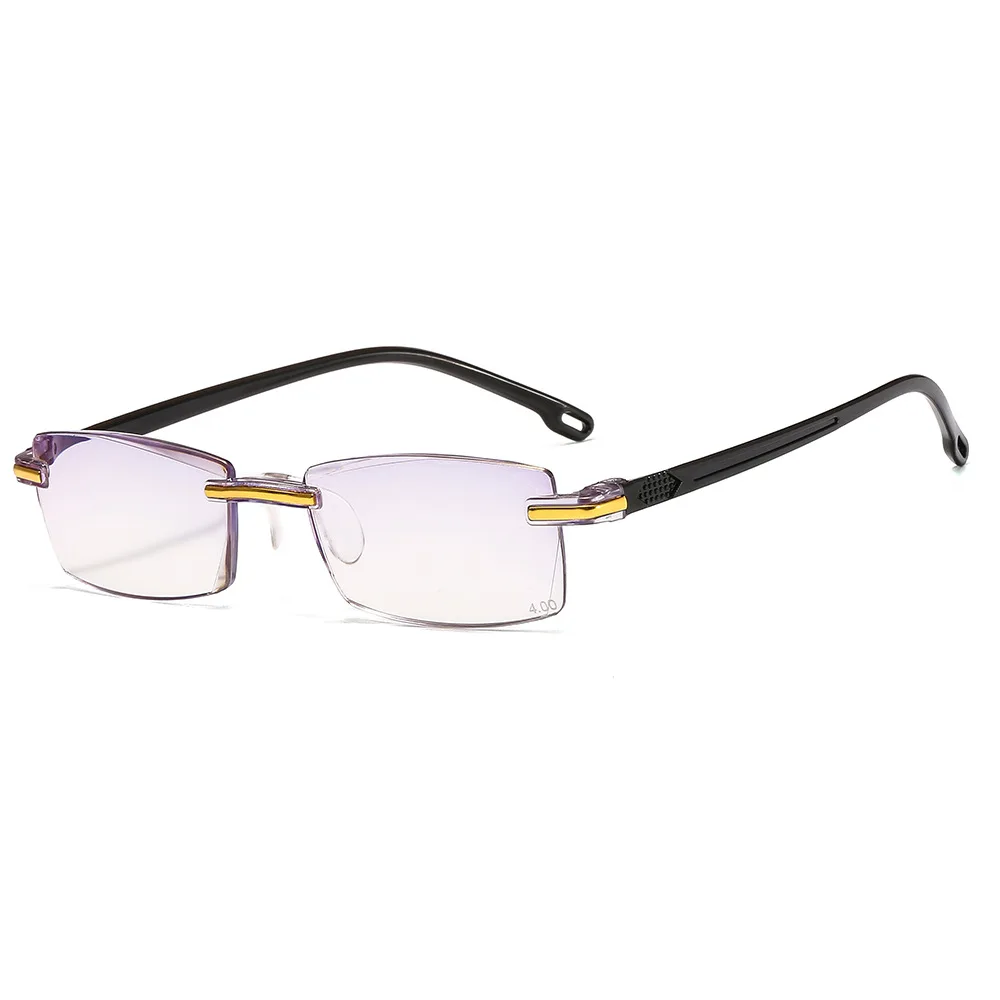 
SKYWAY China Factory Cheap Frameless Women Men Fashion Anti Blue Light Reading Glasses +1.0 2.0 3.0 4.0 