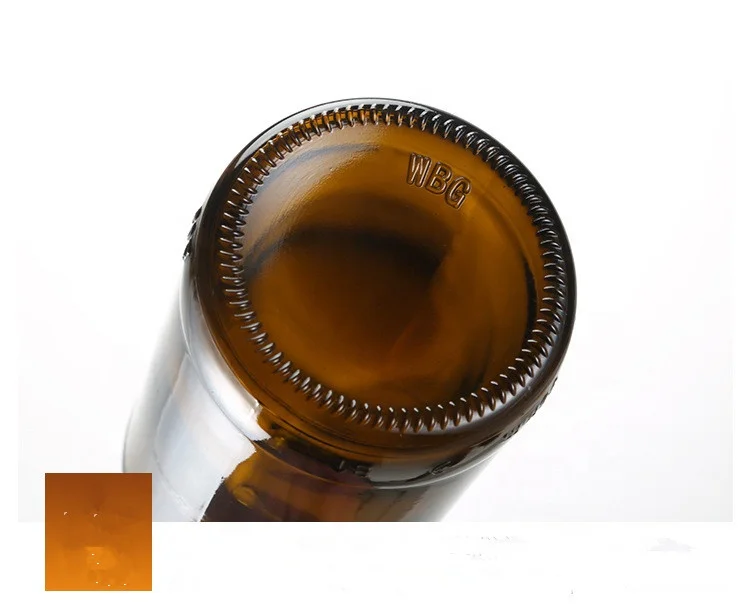 New Arrival Empty Beer Bottles Beer Bottles Wholesale Amber for Sale Glass Beverage Hot Stamping Aluminum Can CROWN Cap Plastic