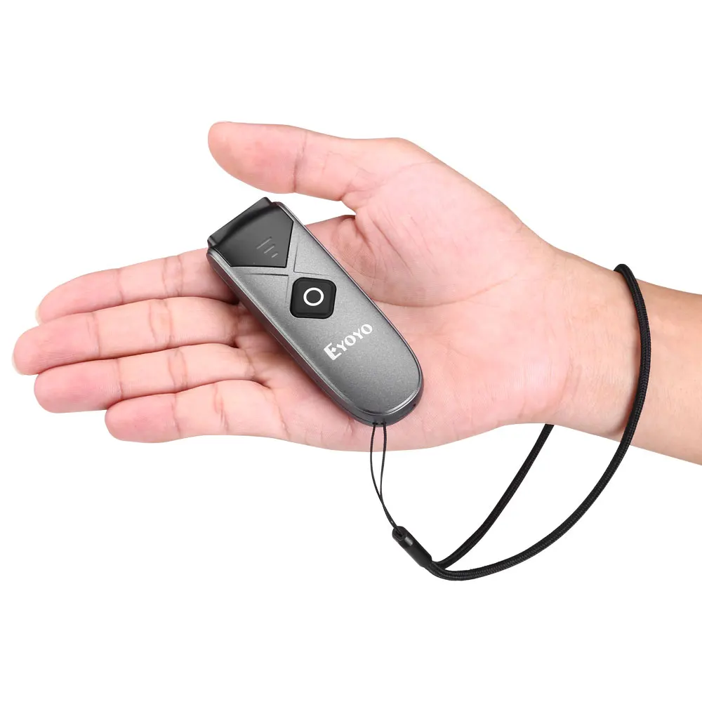 Mini Portable Barcode Reader with USB Wired/B-T / 2.4G Wireless Eyoyo 1D 2D B-T Barcode Scanner
