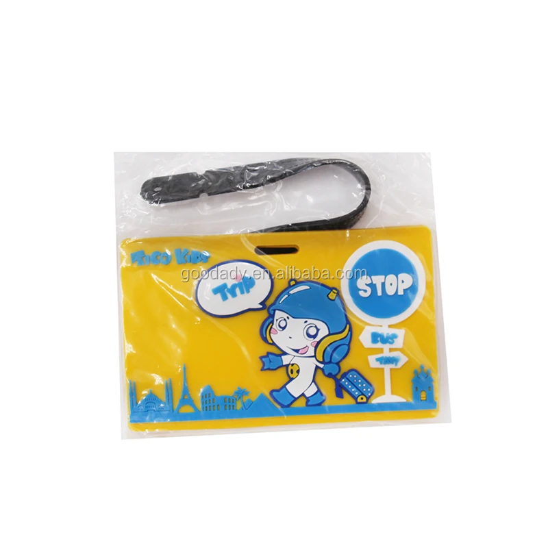 Оптовая продажа товаров на заказ резиновая багажная бирка китайские рекламные подарки