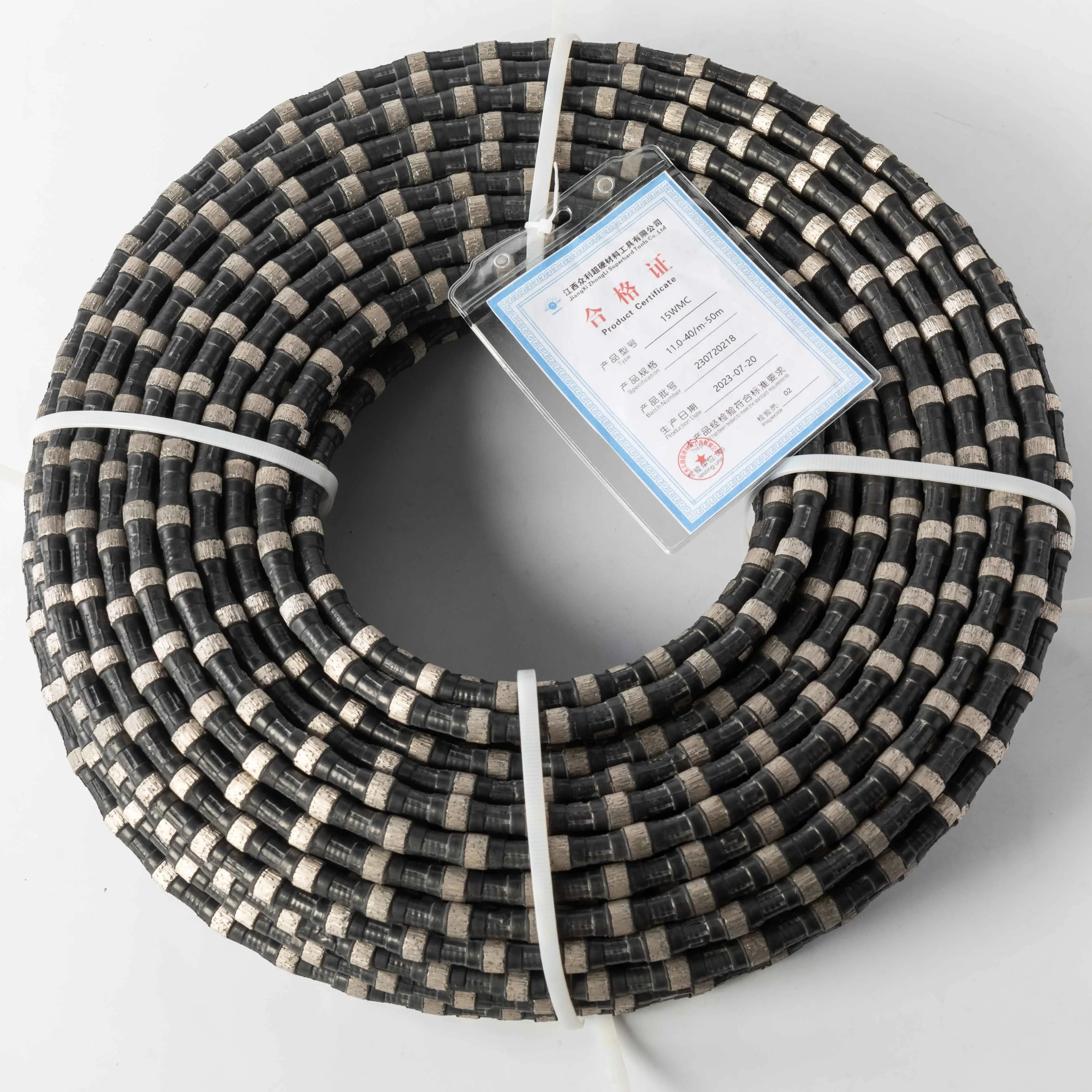High Quality Rubber Spring Plastic 6.5MM Concrete Multi Diamond Wire Saw Pulleys Stone CUTTING