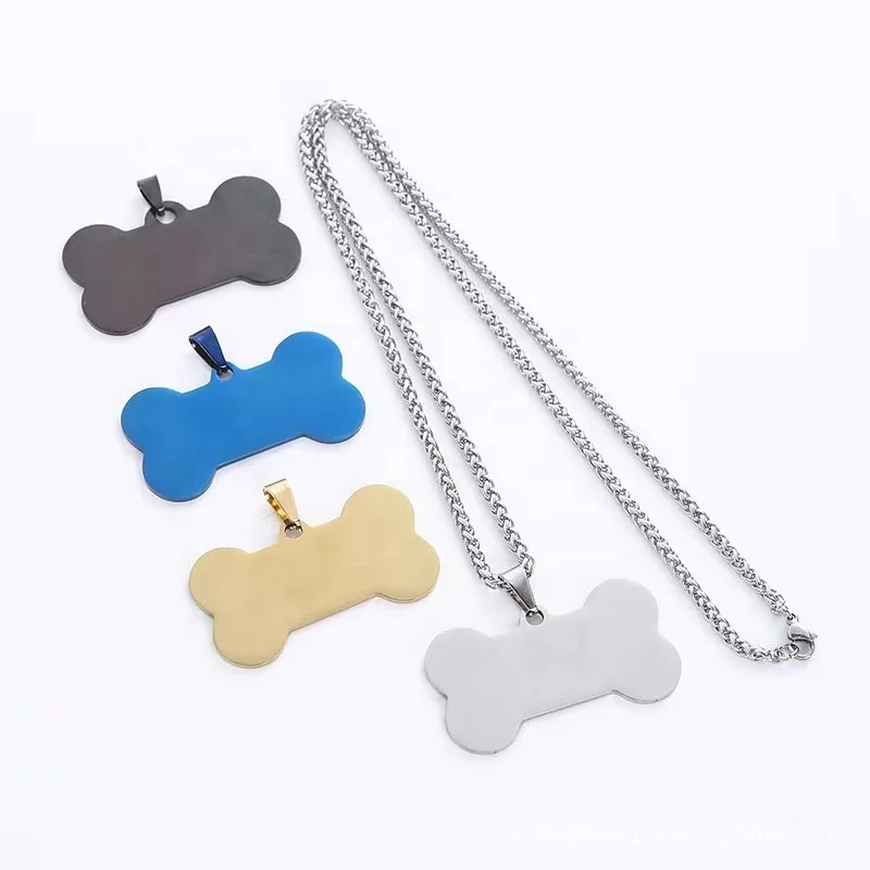 hot sales stainless steel custom dog tag  with nfc chip