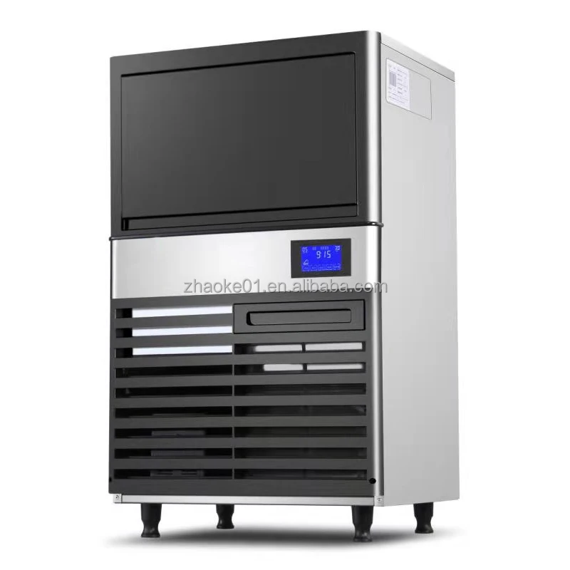 Commercial 72 ice tray with automatic tap water cube ice cube 90 kg stainless steel ice makers