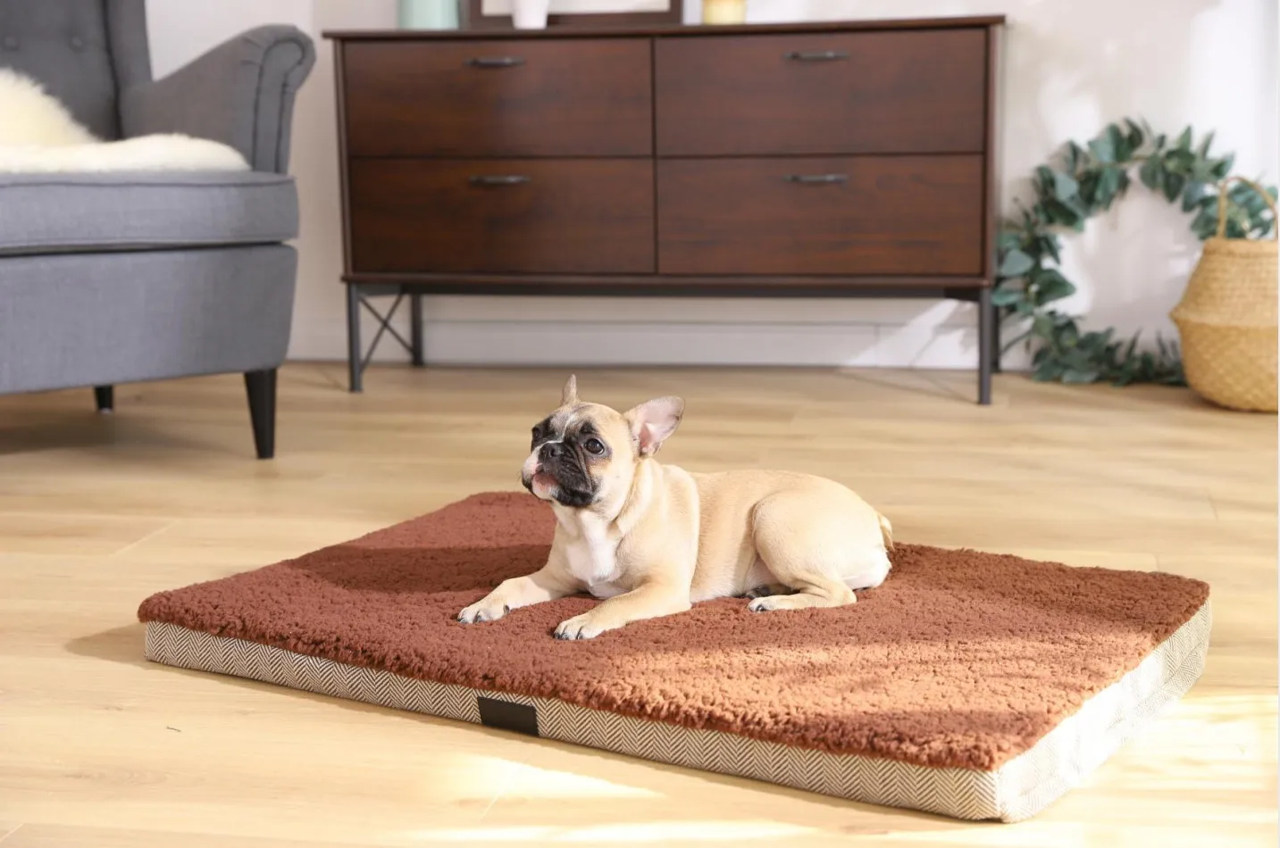 Tianyuan Pet Comfortable Dog Cage Mat Warm Soft Orthopedic Pet Dog Mat Bed