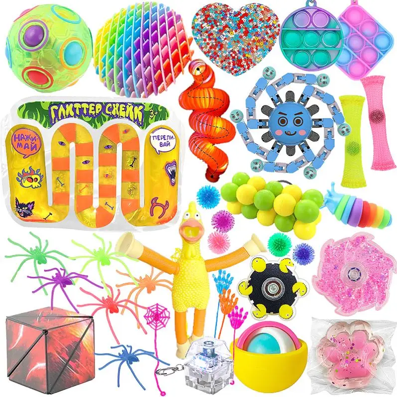 New Custom Bubble Baby Cool Fidget Spinner Keychain Sensory Manufacturer Ball Mini Keyboard 2024 Fidget Toys For Adults Metal
