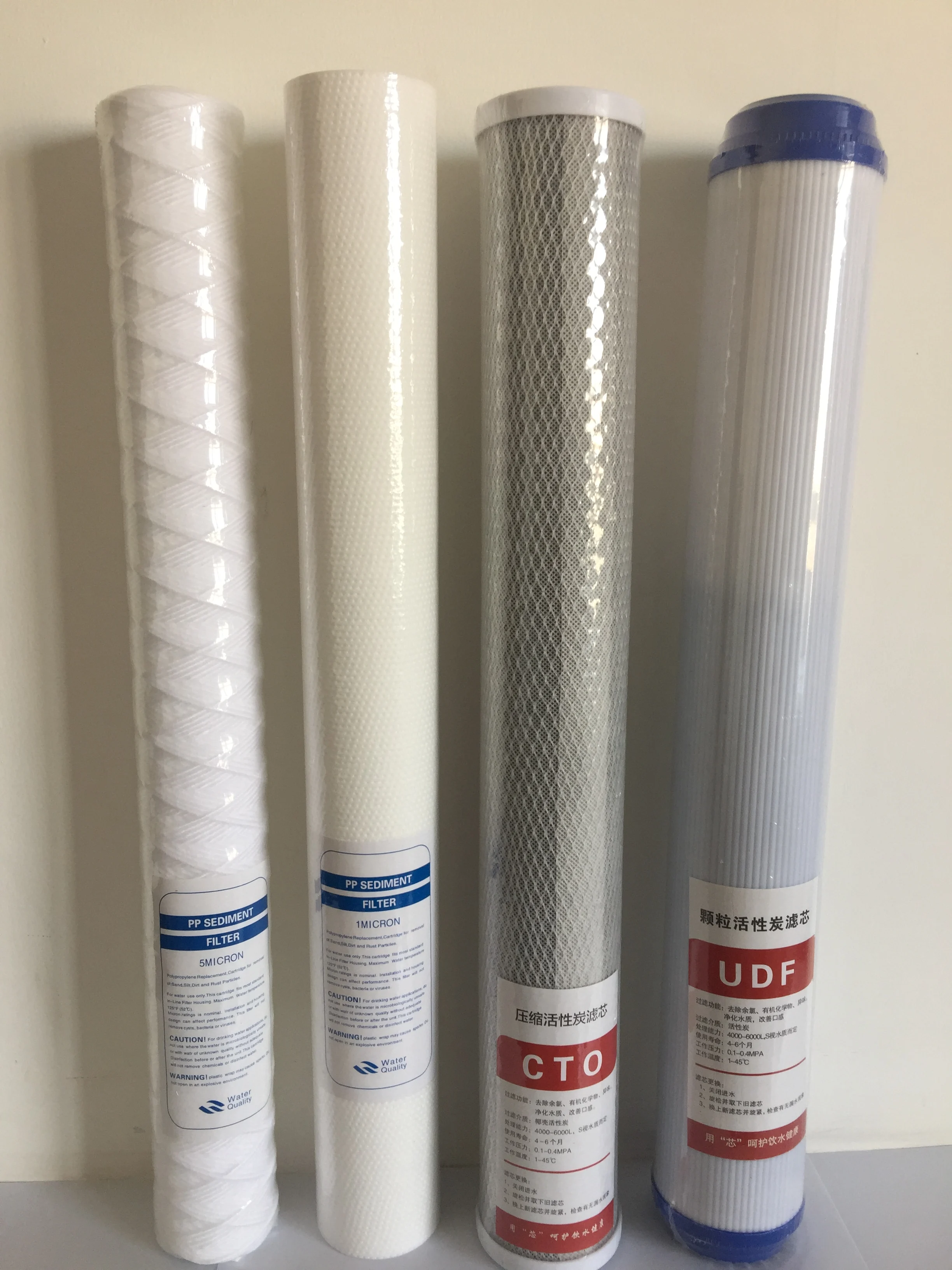 Melt Blown Cartridge Micro Filter 20inch 1Micron  5Micron PP Sediment Filter Cartridge