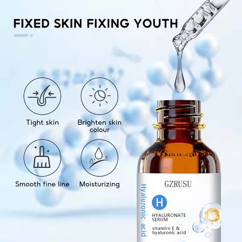 Pure Hyaluronic Acid Serum for Anti-Aging Deep Nourish Delicate Care Product Hyaluronic Acid Serum For Face With Vitamin