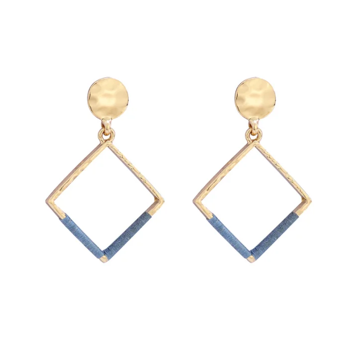 Retro Thick Heavy Block Earring Titanium Steel Geometric Earrings for Women 2021 hypoallergenic earrings minimalist