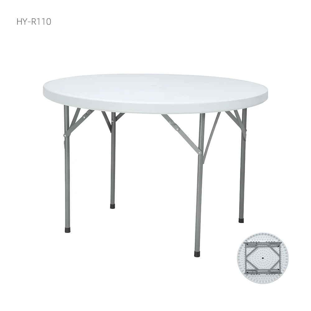 folding table portable plastic 6 foot folding table cheap used round banquet tables for sale