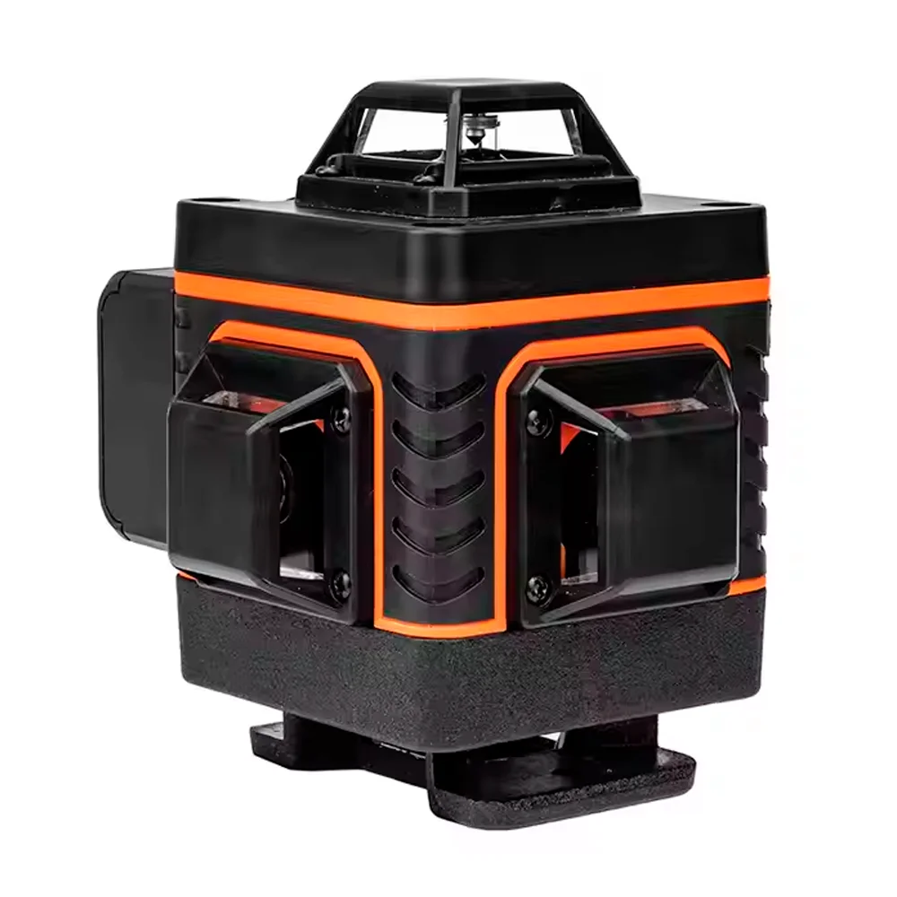 Multifunctional 16 Line 4D Laser Level Set with Two 3000mAh Lithium Batterie Accessories Rotar Level Machine Hand Surveying Tool