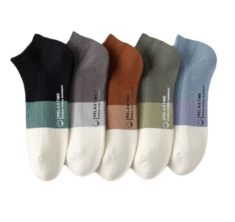 Wholesale Men High Quality Customize Logo Casual Unisex Custom Logo Cotton Ankle Socks