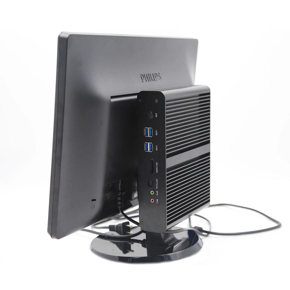 New 12th Gen Fanless Mini PC Core i7 1265U 1165G7 10710U Gaming Micro Desktop Computer NUC 4K HTPC 2*DDR4 NVMe SSD