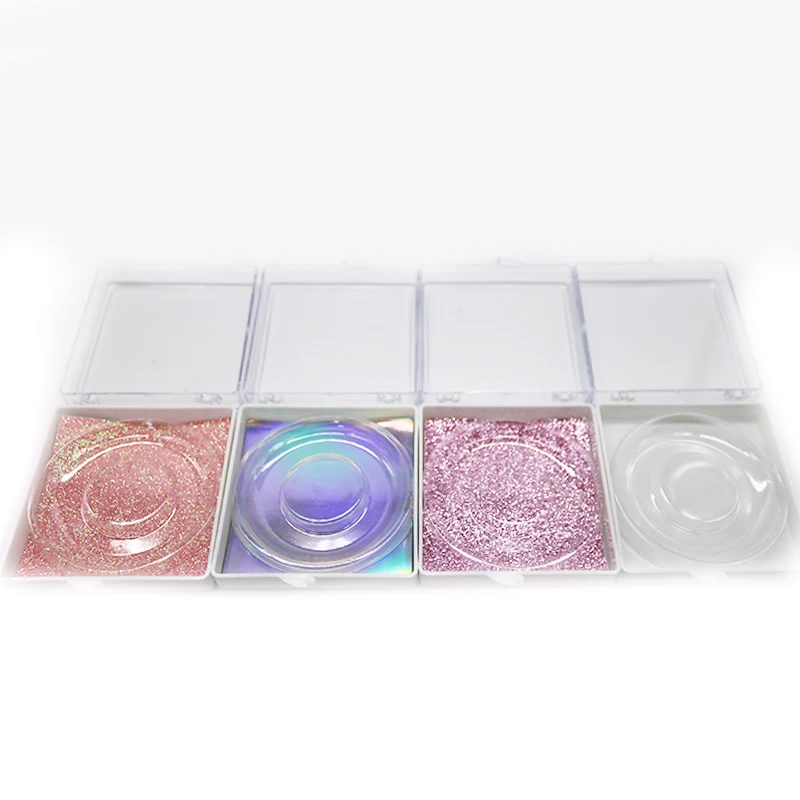 10pcs Wholesale Square False Eyelash Packaging Box Custom your Logo Fake 3d Mink eyelashes Boxes Faux Cils lash strip Case Empty