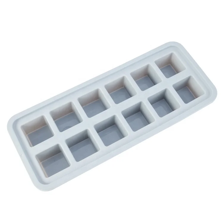 Odor Free Reusable 12 Cubes Silicone Ice Cube Tray Ice Mould Ice Maker
