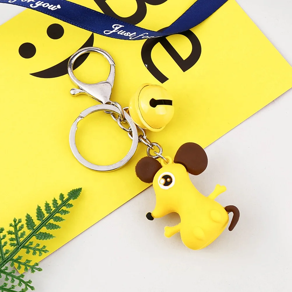 ODM OEM Soft PVC Silicone Rubber Key Ring Cartoon Animal Customized Keychain 3D