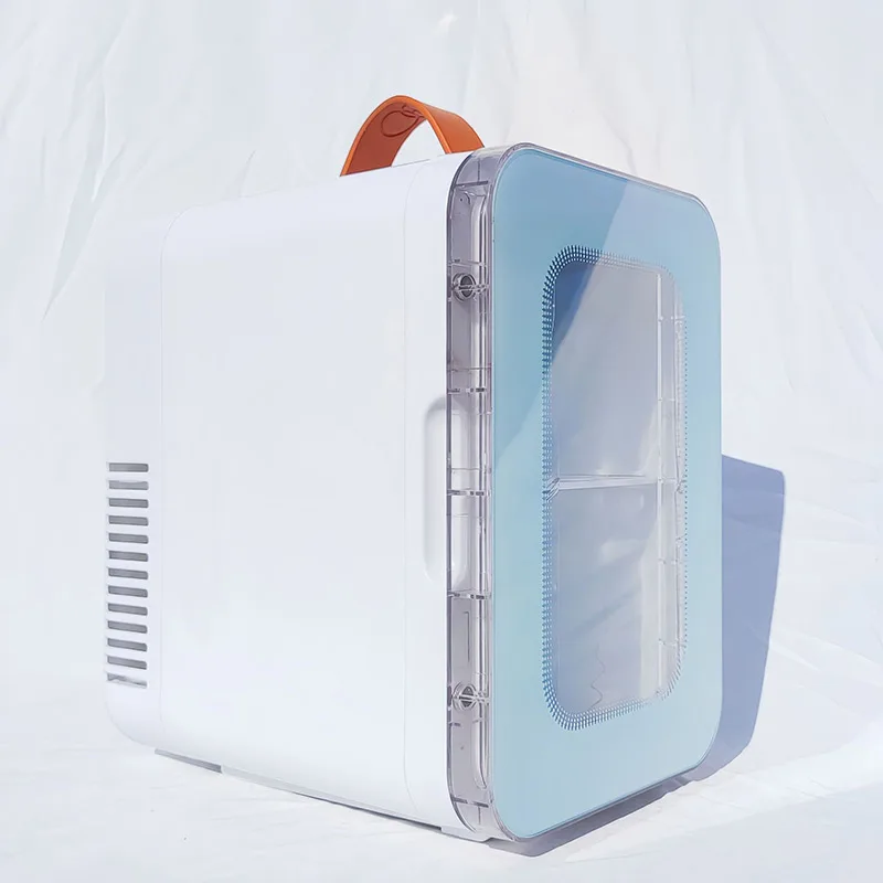 Wholesale New Custom 6 Lite 12 Volt Mini Skin Care Fridge Single-Door Compact Small Beauty Refrigerator With Transparent Door