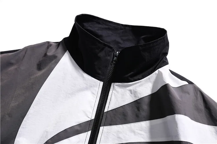 Куртка мужская бейсбольная в стиле пэчворк ветровка хип-хоп винтажная Свободная верхняя одежда большие размеры осень 2022