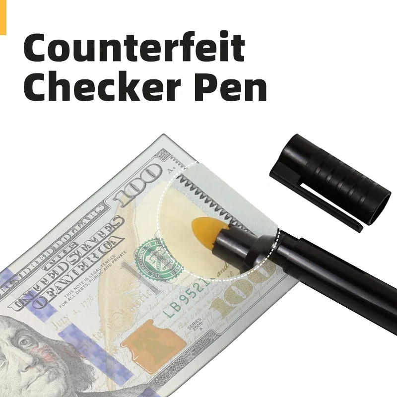 DC-665 Money Checker Pen Light- Emitting False Bill Detector and Currency Dtecteur De Faux Billet