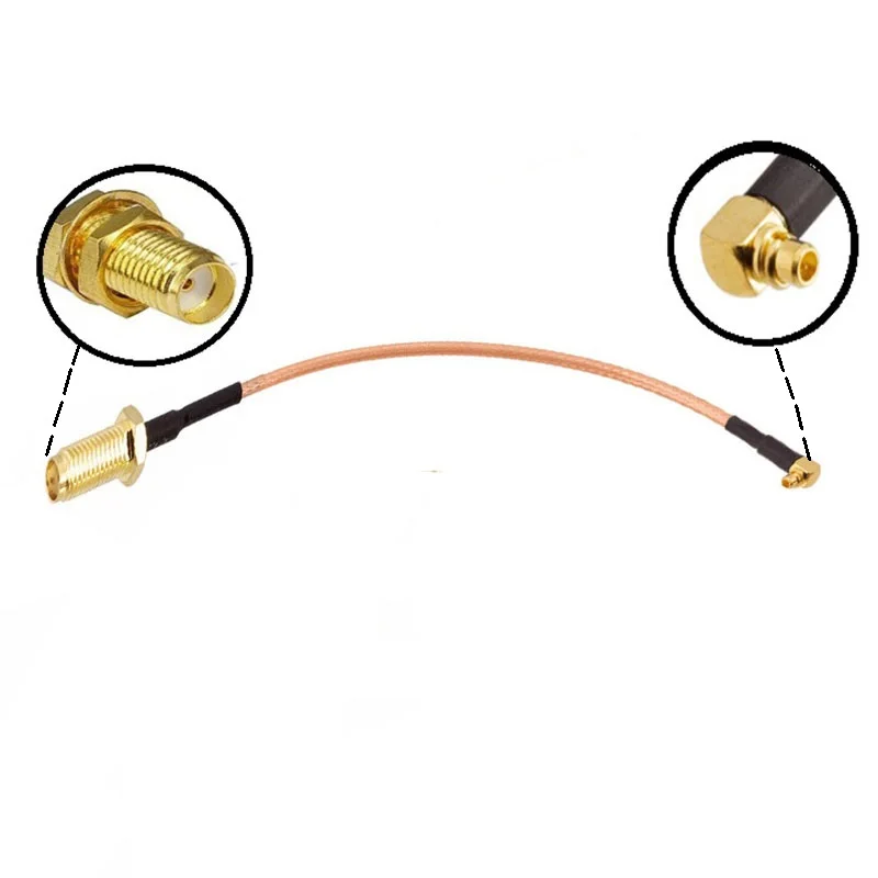 Rg 316 Cable Assembly With Mcx Male To SMA Female 20cm Wifi Rf Antenna Cable