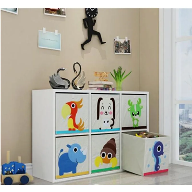 2019 новый современный простой мультяшный нетканый детский шкаф для хранения