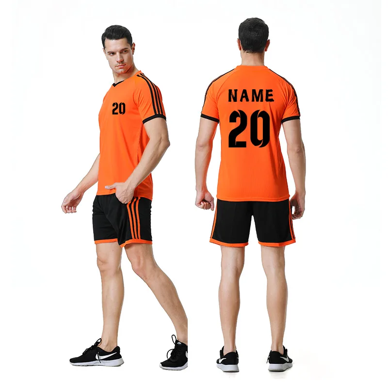 
2021 trends custom football jersey sets team uniform wear training wholesale latest cheap reversible made in China jersey 