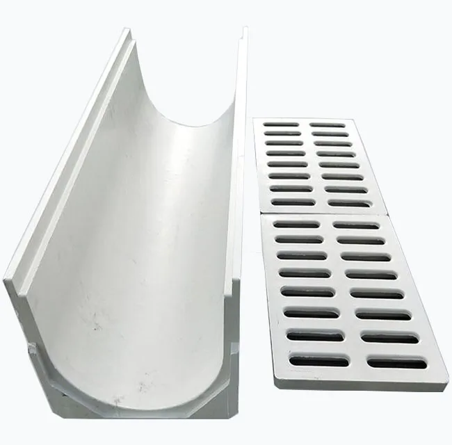 Precast Polymer Concrete U Shaped Drainage Ditch Linear Trench Drain Channel