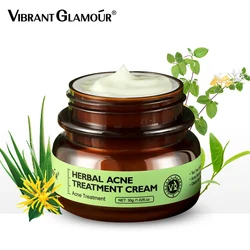 OEM/ODM VIBRANT GLAMOUR Herbal Acne Treatment Cream Oil Control Brighten Nourish Whitening Shrink Pores Remove Scars Marks