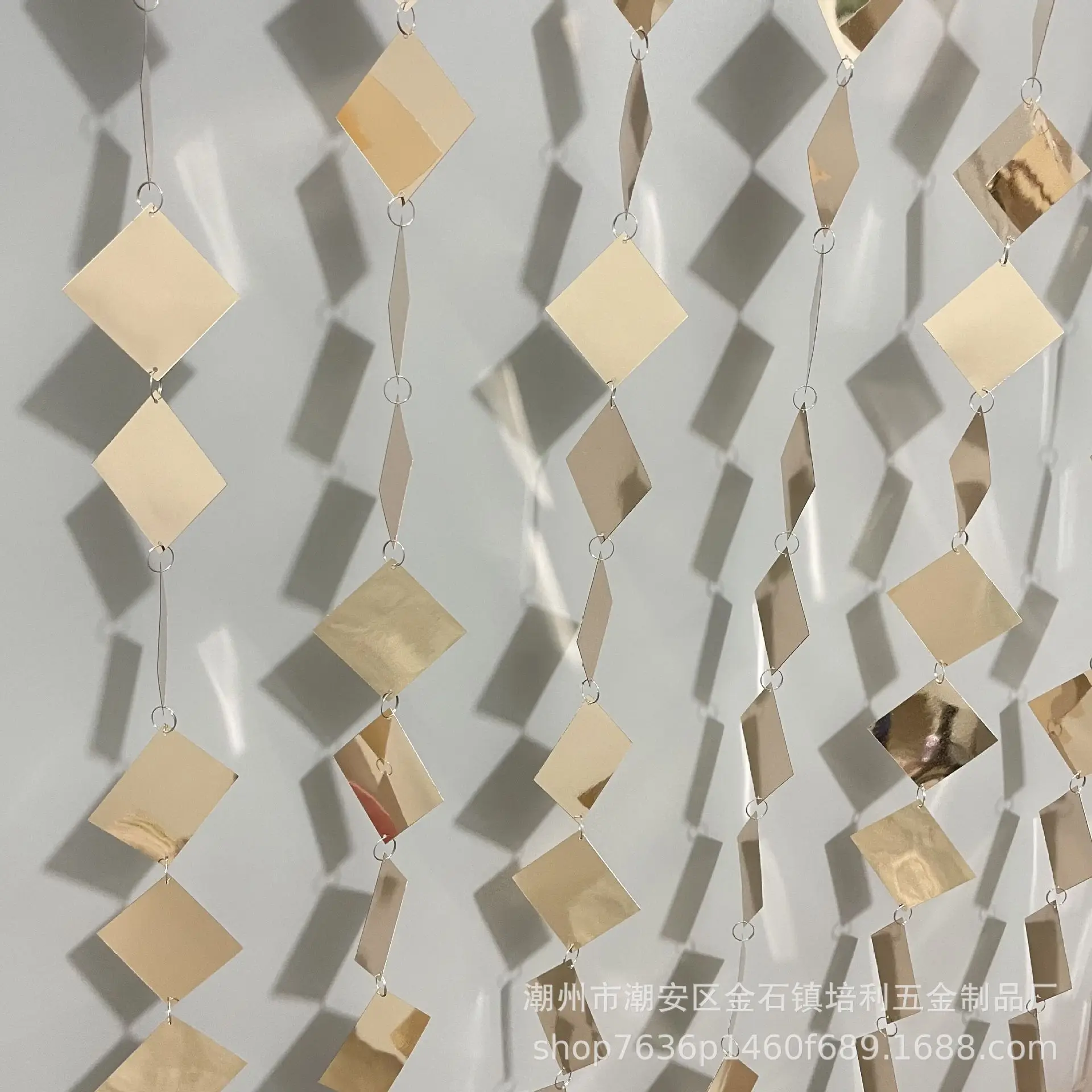 Palmy pearl curtain gold silver Champagne sequins string Christmas decorations stage props Wedding ceiling background decoration