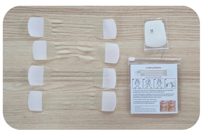 1Set Makeup Invisible Neck Lifter Bandage V-Shape Facial Line Wrinkle Sagging SkinFace Lift Up Chin Adhesive Tapes For Face