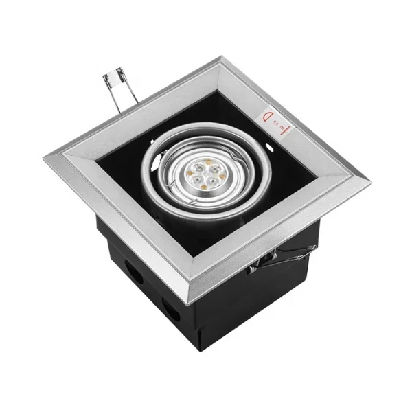 
Recessed MR16 double grille downlight MR16 ceiling light hotel ceiling light display hall spotlights Downlight 