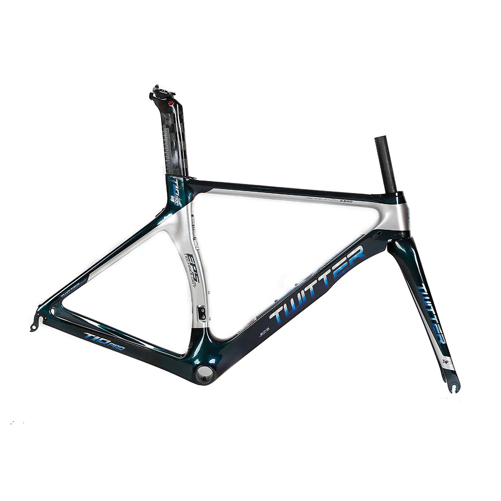 
China wholesale bike parts holographic printing EPS Aero carbon frame racing bike 