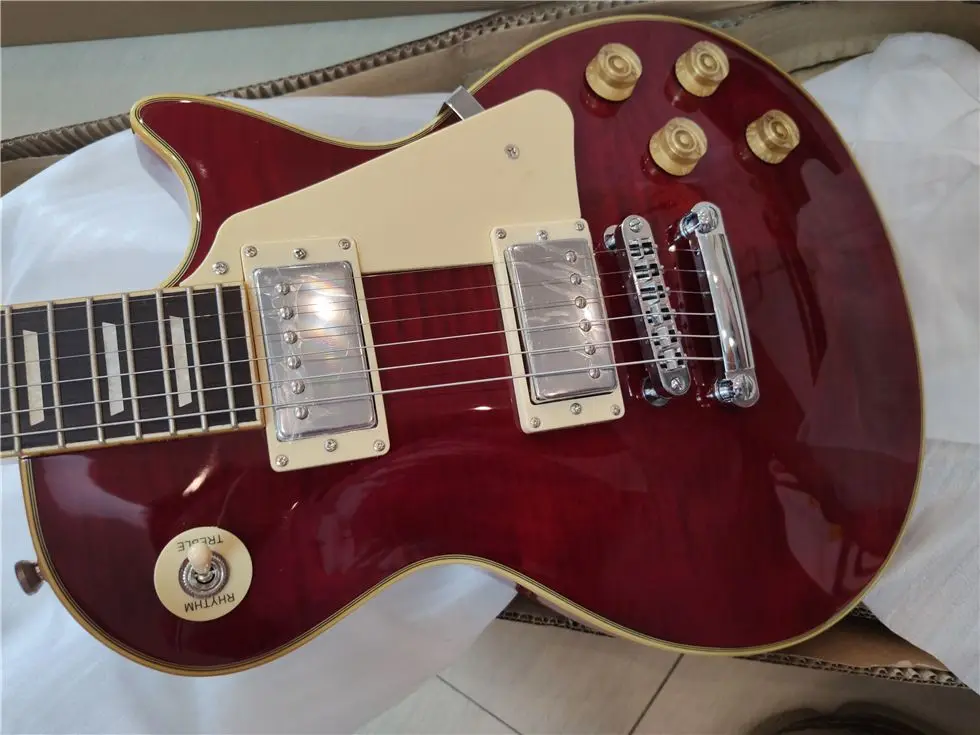 Free Shipping New Zealand 22 Fret Stem Neck Rosewood Fingerboard Mahogany Body Left Hand Style Electric Guitar